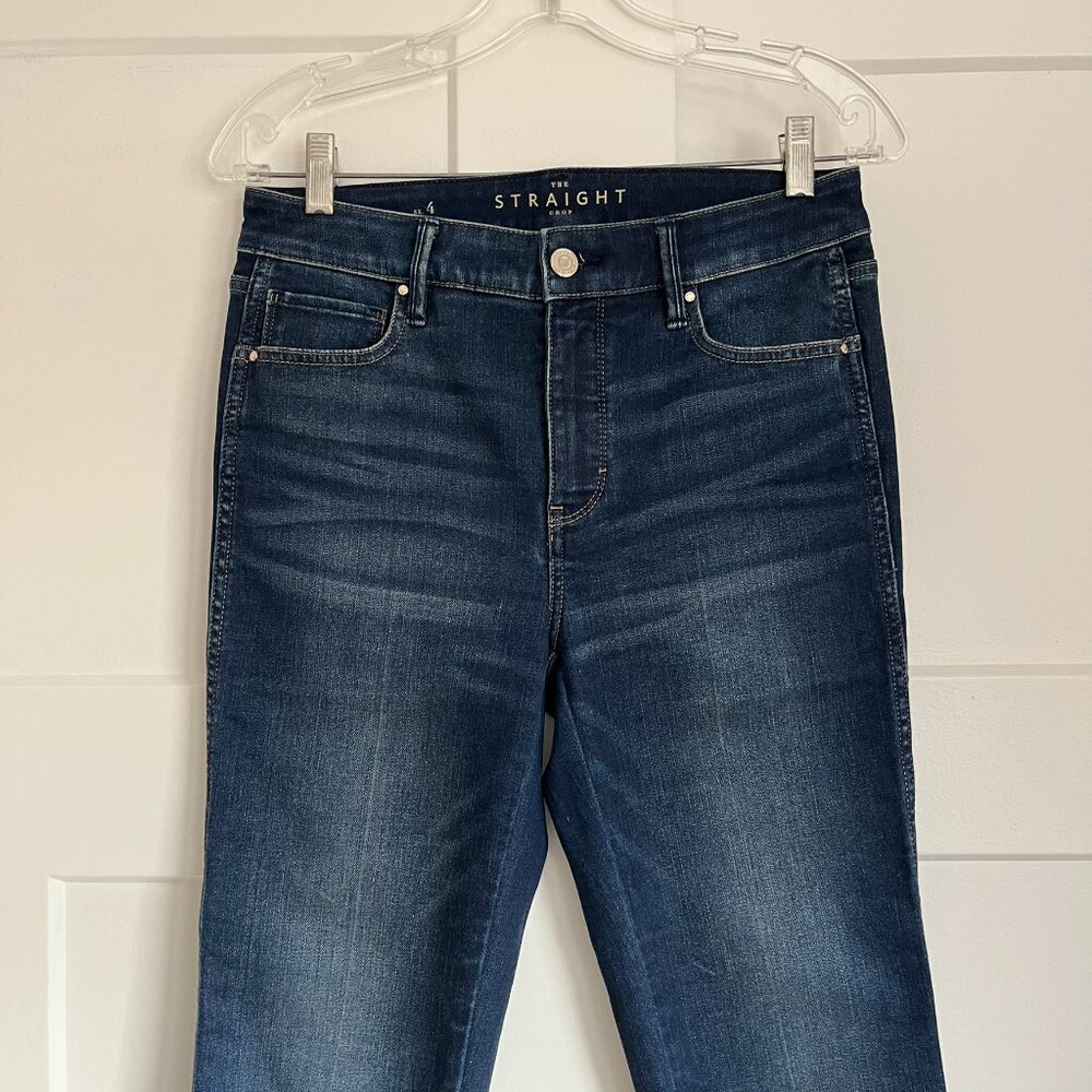 White House Black Market High Rise Straight Crop Jeans - Picture 2 of 6